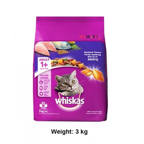 WHISKAS MACKEREL FLAVOUR 3KG